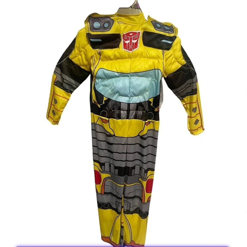 TRANSFORMERS kids “BUMBLEBEE” quilted muscle Halloween costume-various